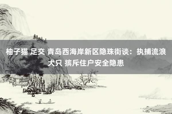 柚子猫 足交 青岛西海岸新区隐珠街谈：执捕流浪犬只 摈斥住户安全隐患