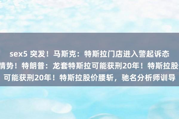 sex5 突发！马斯克：特斯拉门店进入警起诉态，悉数车辆驱动“哨兵”情势！特朗普：龙套特斯拉可能获刑20年！特斯拉股价腰斩，驰名分析师训导