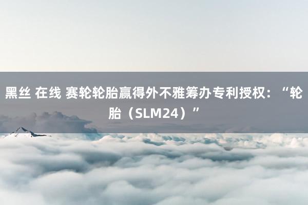 黑丝 在线 赛轮轮胎赢得外不雅筹办专利授权：“轮胎（SLM24）”
