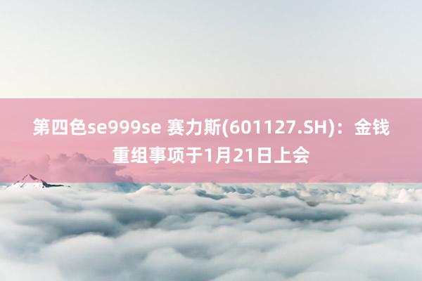 第四色se999se 赛力斯(601127.SH)：金钱重组事项于1月21日上会