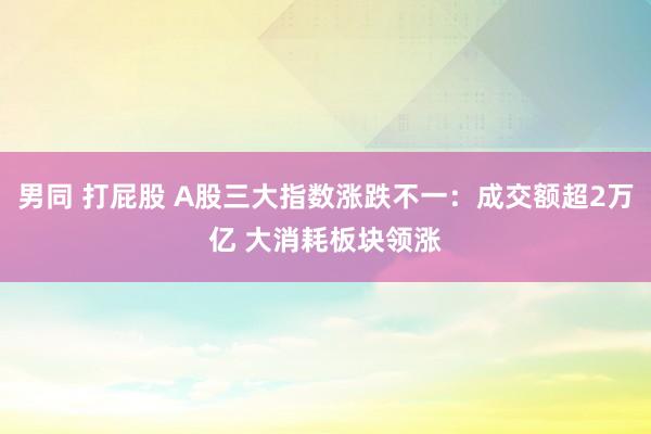 男同 打屁股 A股三大指数涨跌不一：成交额超2万亿 大消耗板块领涨